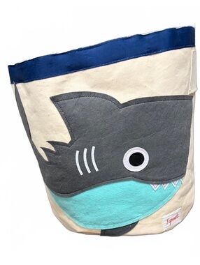 3 Sprouts Canvas Storage Bin with Shark Design